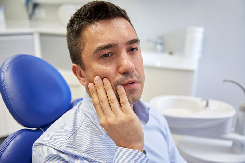 Pain with dental sensitivity